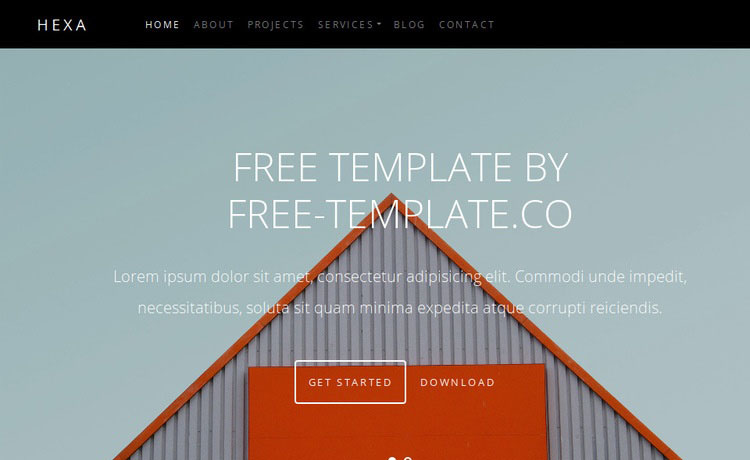 Hexa - A Free Bootstrap 4 HTML5 business agency website template