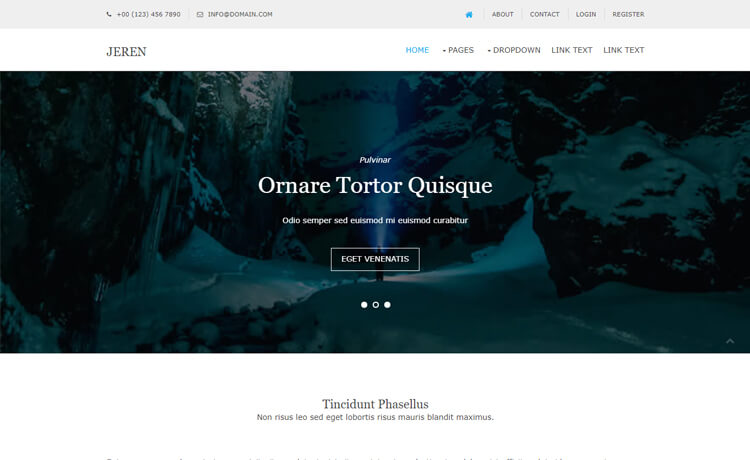 Jeren - Free Bootstrap 4 HTML5 Multi-purpose Agency Website Template