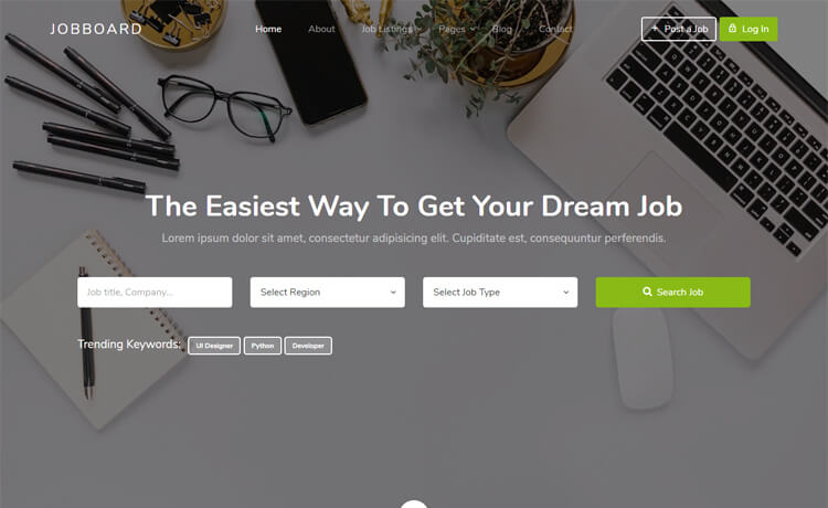 Jobboard - Free Bootstrap 4 HTML5 Online Job Portal Website Template