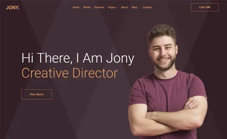 Jony - Free Bootstrap 4 HTML5 Personal Portfolio Website Template