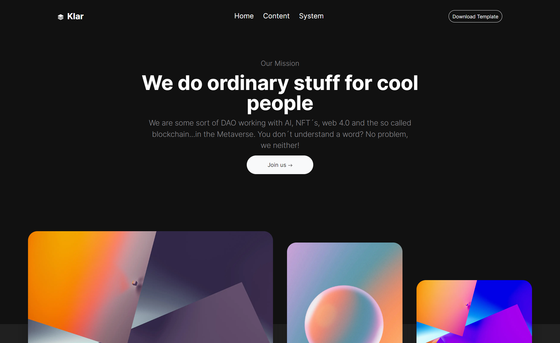 Klar - Free Bootstrap 5 HTML5 Website Template
