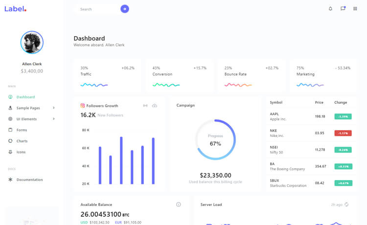 Label - Free Responsive Bootstrap 4 Admin Dashboard Template