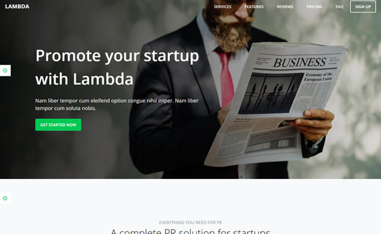 Lambda - Free Bootstrap 4 HTML5 Business Website Template