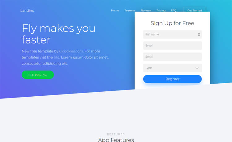 Landing - Free Bootstrap 4 HTML5 Landing Page Template