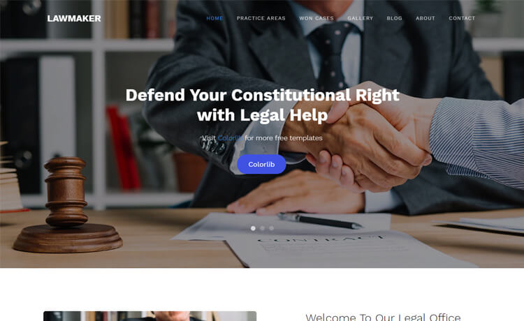 Lawmaker - Free Bootstrap 4 HTML5 Law Firm Website Template