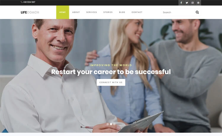 LifeCoach - Free Bootstrap 4 HTML5 Coaching Website Template
