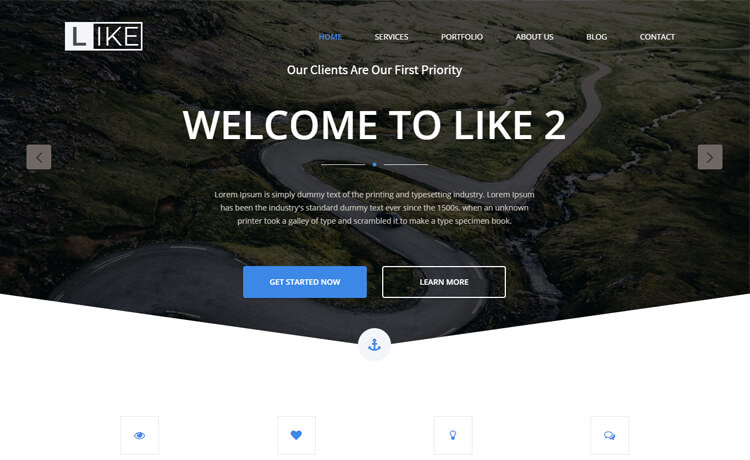 Like - Free HTML5 Bootstrap 4 Creative Digital Agency Website Template