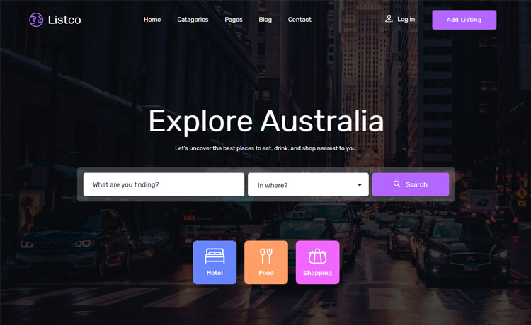 Listco - Free Bootstrap 4 HTML5 Directory Listing Website Template
