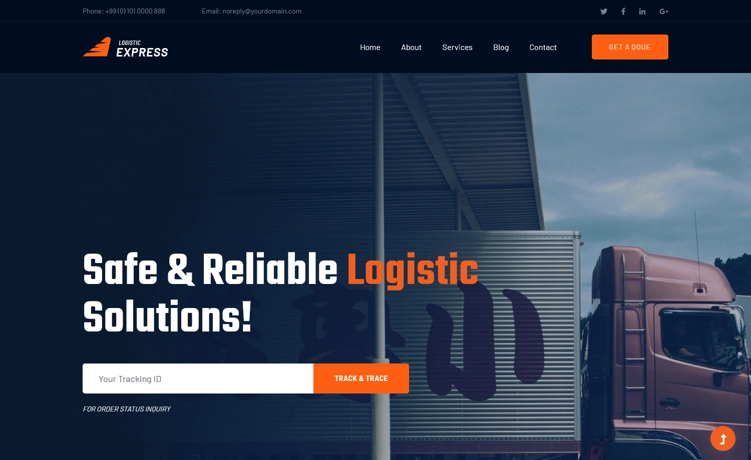LogisticExpress - Free Bootstrap 4 HTML5 Logistic Company Website Template