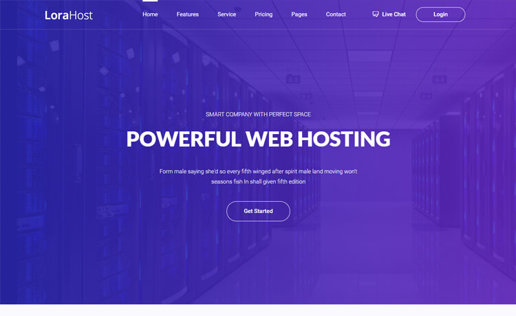 Lorahost - Free Bootstrap 4 HTML5 Agency Website Template