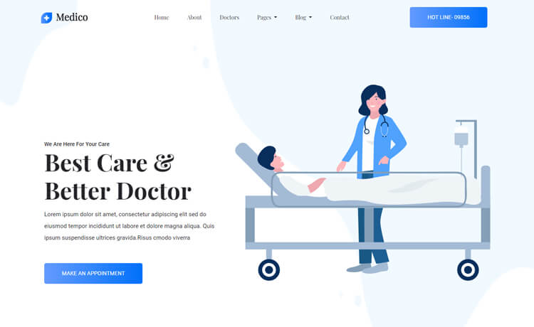 Medico - Free HTML5 Bootstrap 4 Medical Mebsite Template