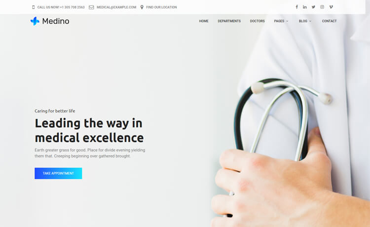Medi - Free Bootstrap 4 HTML5 Responsive Medical Website Template