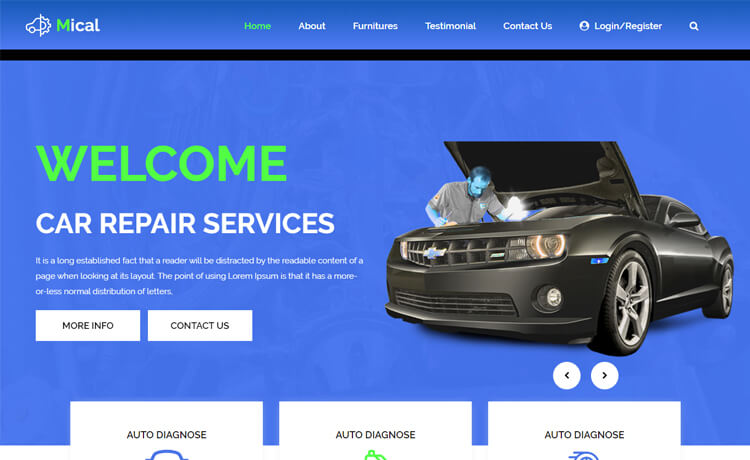 Mical - Free Bootstrap 4 HTML5 Business Website Template