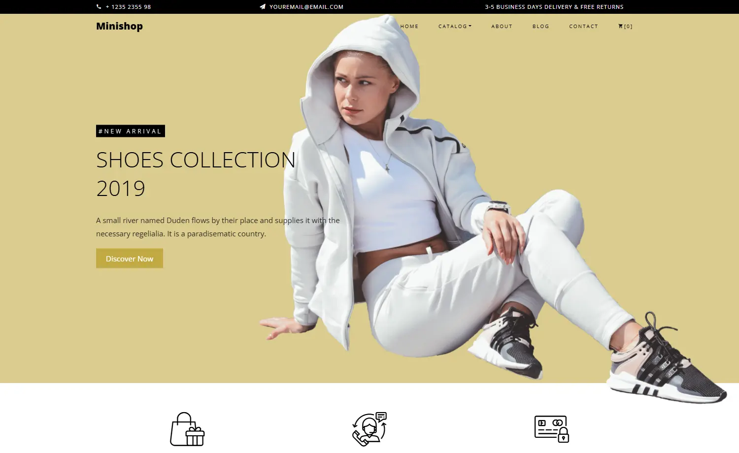Minishop - Free Bootstrap 4 HTML5 Responsive eCommerce Website Template