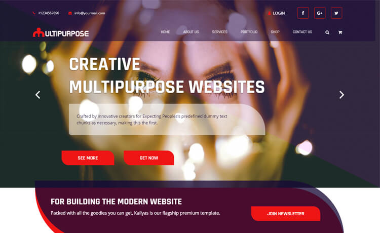 Multipurpose - Free Bootstrap 4 HTML5 Multipurpose Website Template
