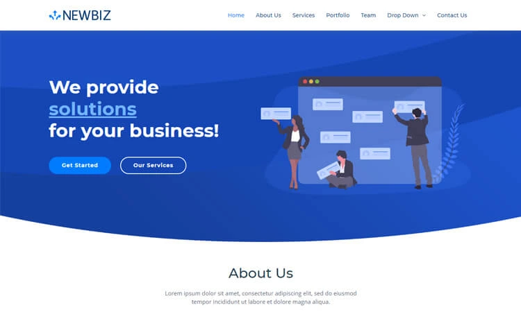 NewBiz - Free Bootstrap 5 HTML5 Corporate Business website Template