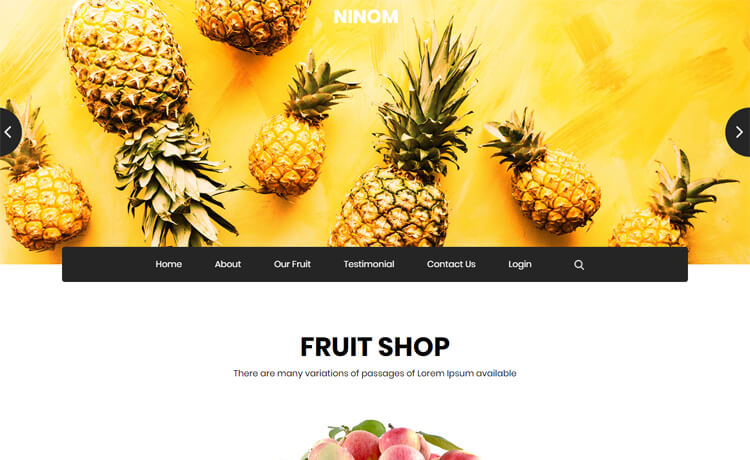 Ninom - Free Bootstrap 4 HTML5 e-Commerce Website Template