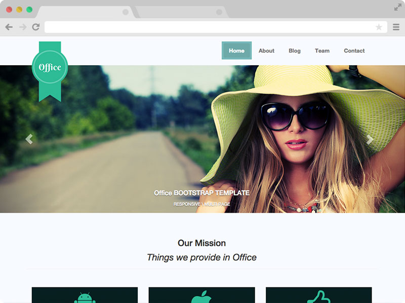 Office - Free Responsive Multipage Bootstrap Template for Small and Medium Business