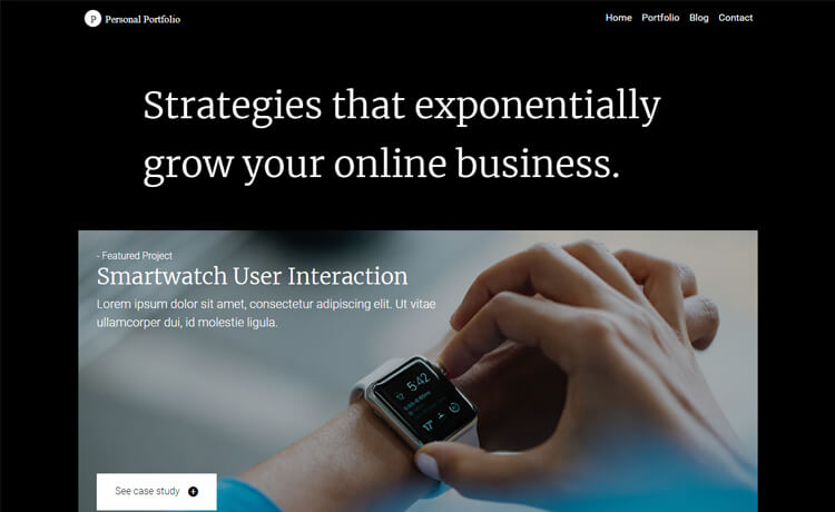 Personal Portfolio - Free Bootstrap 4 HTML5 Portfolio Website Template