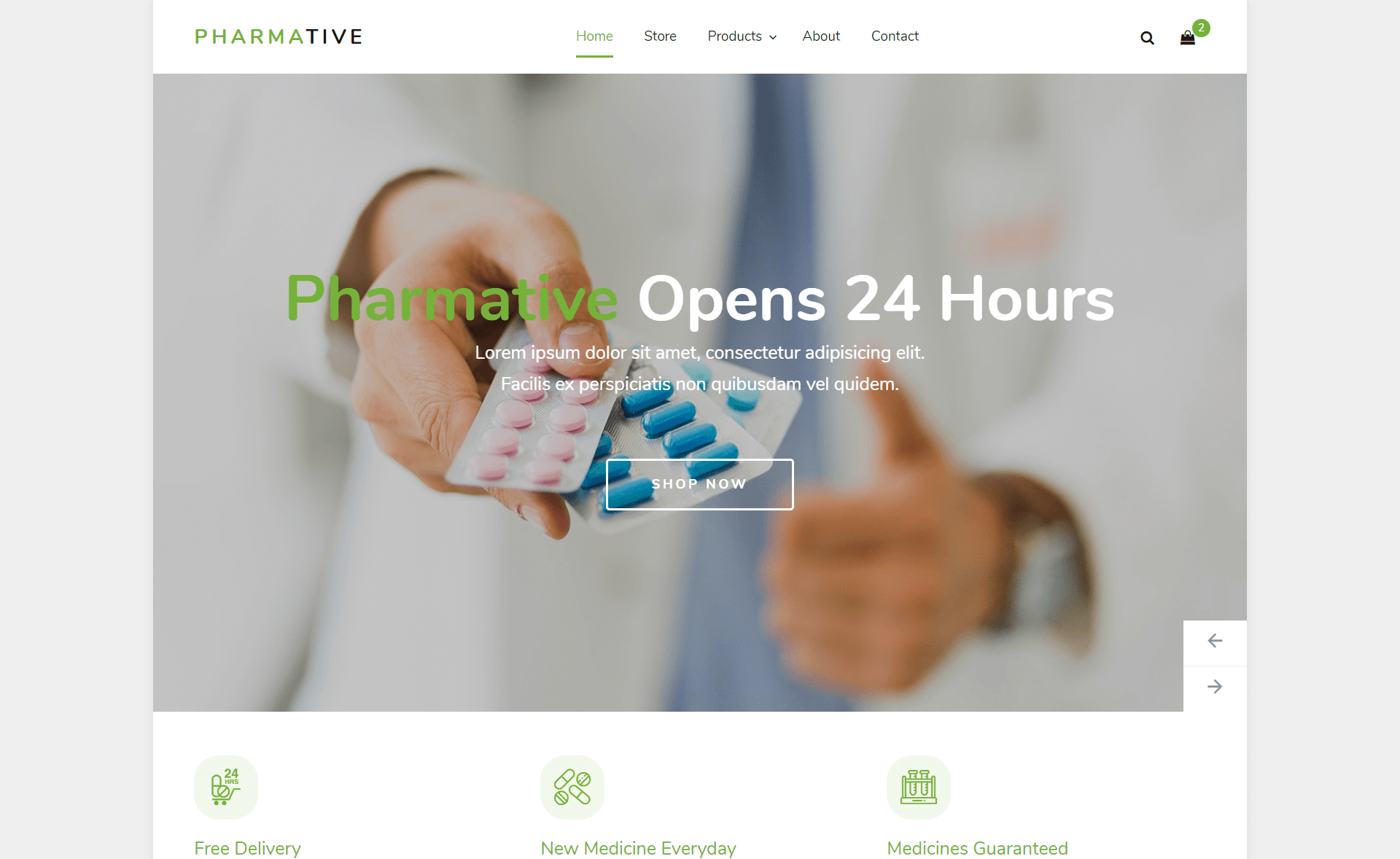 Pharmative - Free Bootstrap 4 HTML5 Pharmacy Website Template