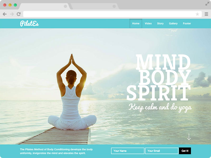 Life Coach - One Page Coaching Website Template for Instructors Coaches