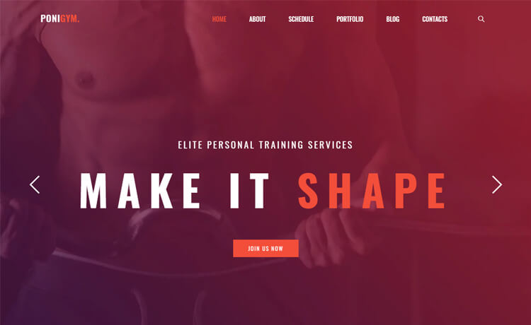 Ponigym - Free Bootstrap 4 HTML5 Fitness Website Template