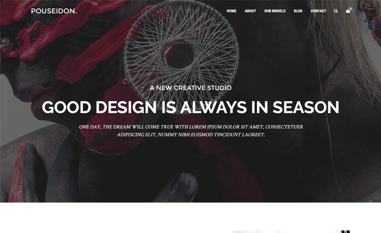 Pouseidon - Free HTML5 advertising agency website template