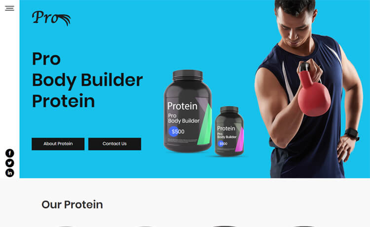 Pro - Free Bootstrap 4 HTML5 Fitness Website Template