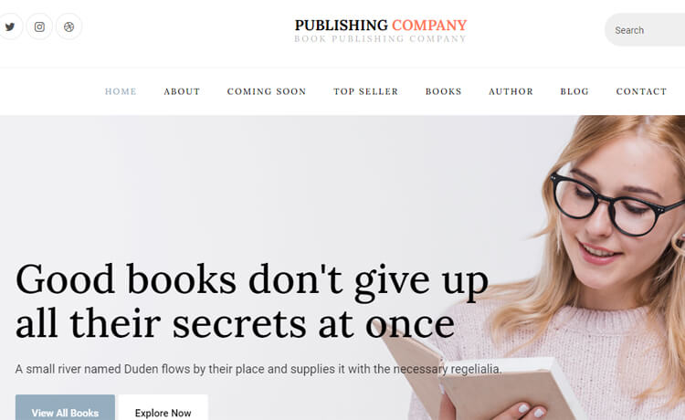 Publishing Company - Free Bootstrap 4 HTML5 Business Website Template