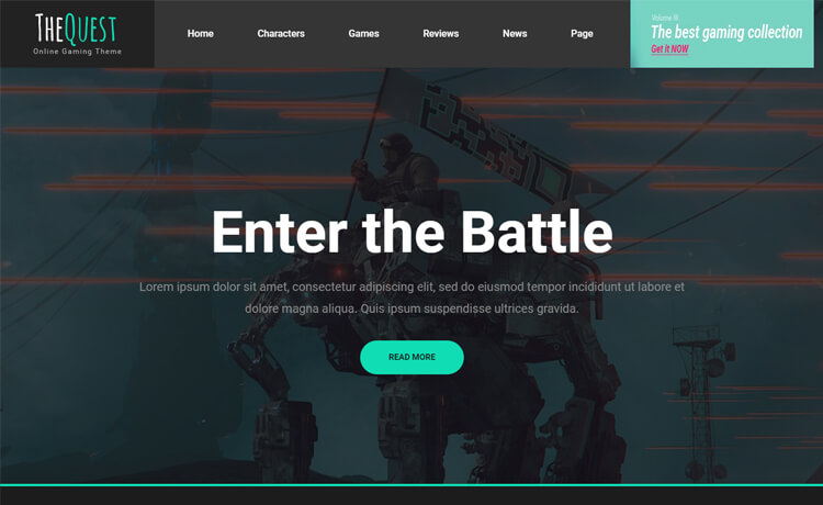 Quest - Free HTML5 Bootstrap 4 Blog Website Template