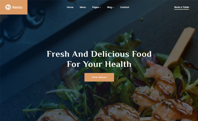 Resta - Free Bootstrap 4 HTML5 Responsive Restaurant Website Template
