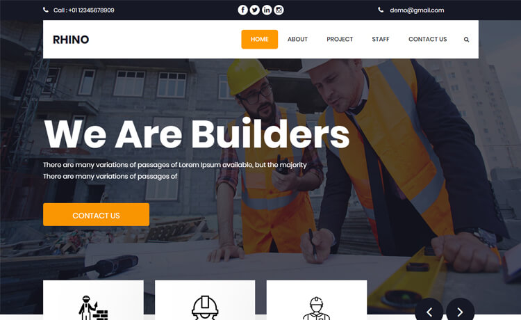Rhino - Free Bootstrap 4 HTML5 Business Website Template