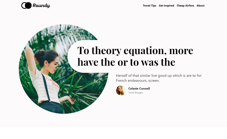 Roundy - Free Bootstrap 4 HTML5 personal travel blog website template