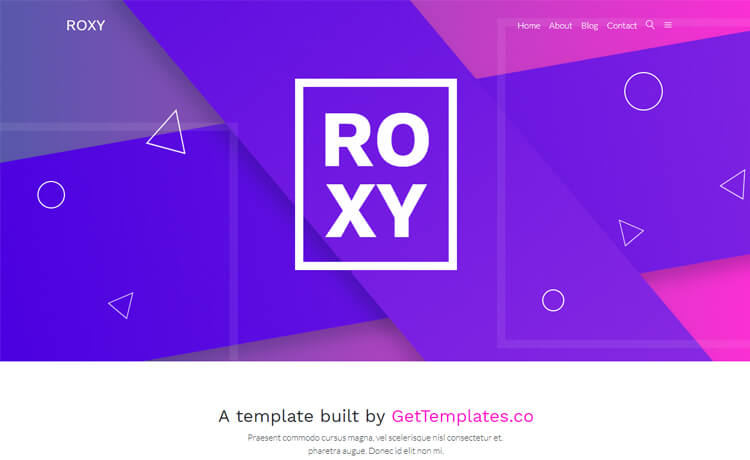 Roxy - Free Bootstrap 4 HTML5 Multi-Purpose Website Template