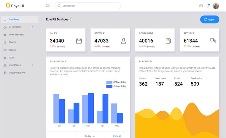 RoyalUI Admin - Free Bootstrap 4 HTML5 Admin Dashboard Template