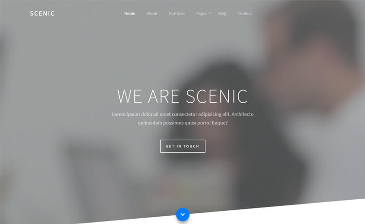 Scenic - Free Bootstrap 4 HTML5 Portfolio Website Template