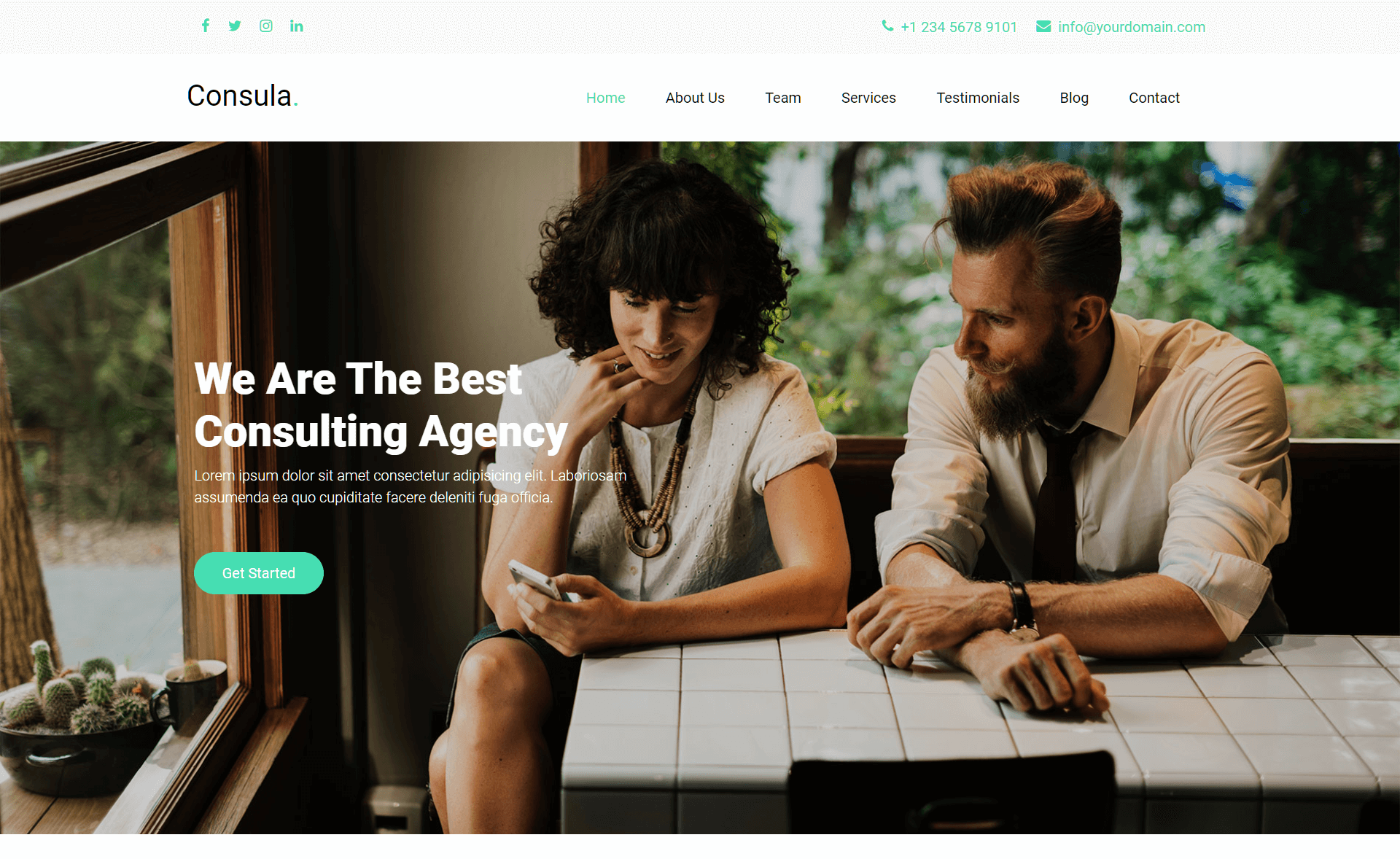 Consula - Free Bootstrap 4 HTML5 One-Page Business Website Template