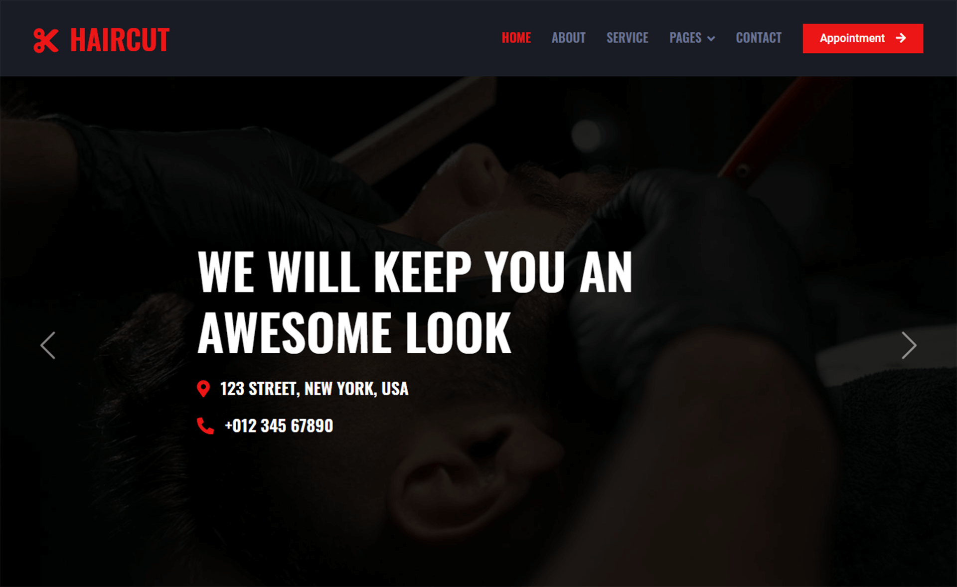 HairCut - Free Bootstrap 5 HTML5 Responsive Business Template