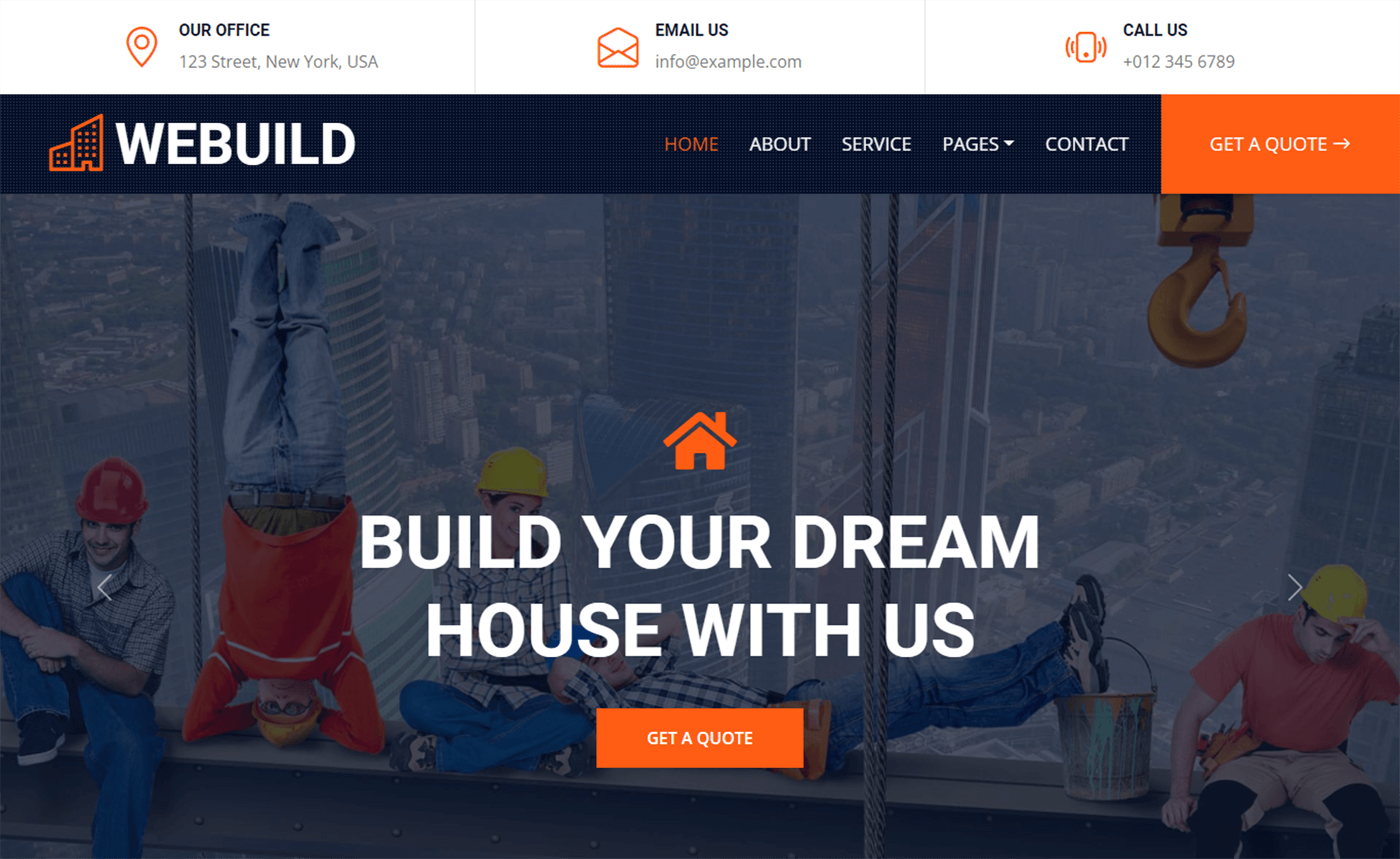 WEBUILD - Free Responsive Bootstrap 5 HTML5 Construction Company Website Template