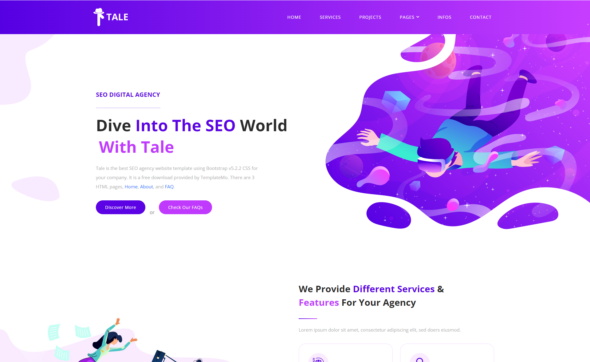 Tale - Free Bootstrap 5 SEO Agency Website Template