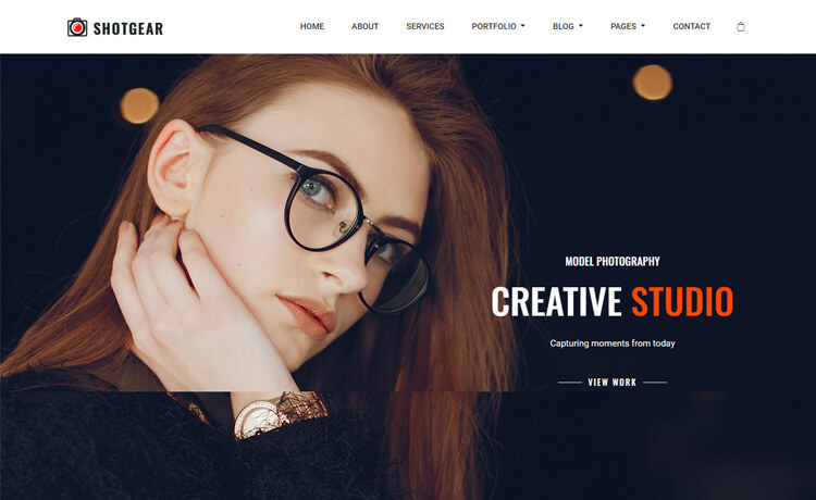 Shotgear - Free Bootstrap 4 HTML5 Responsive Photography Website Template