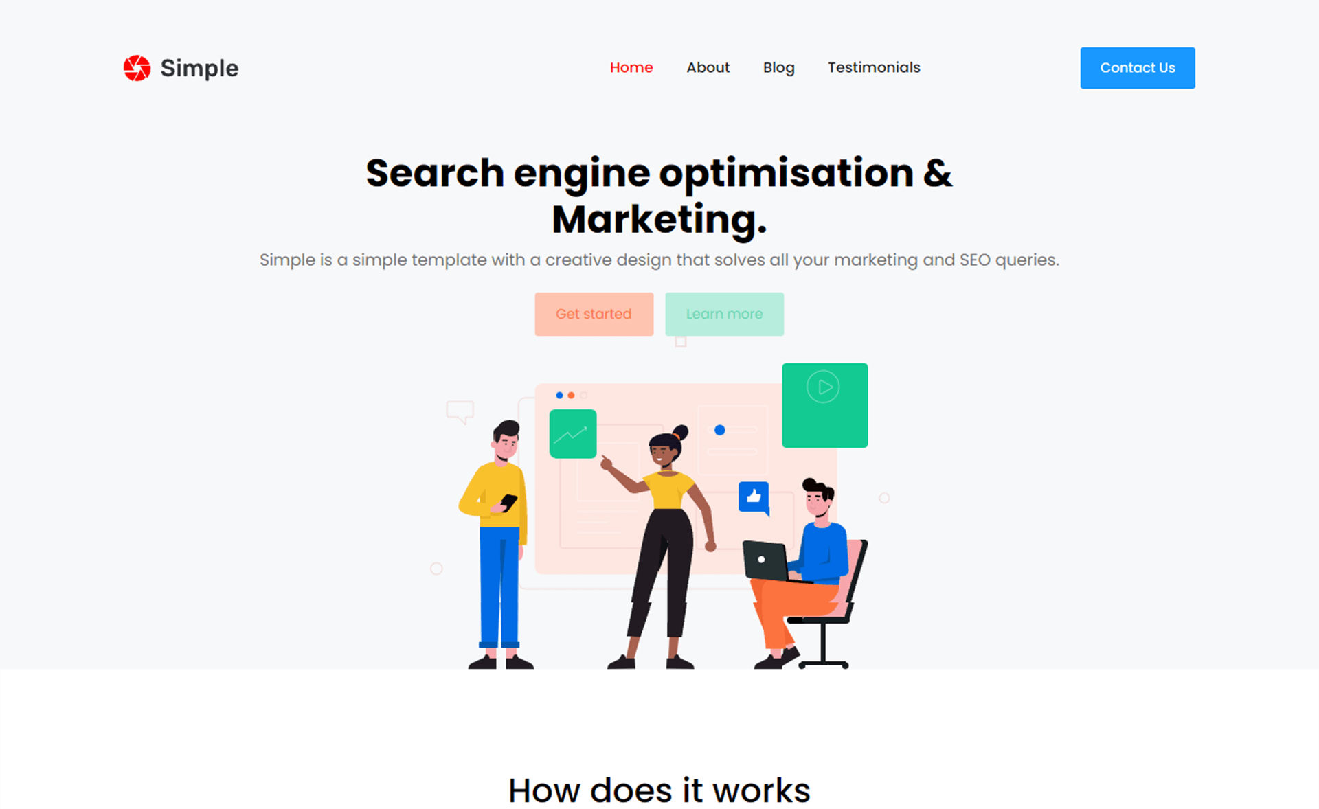 Simple - Free Responsive Bootstrap 5 Landing Page Website Template