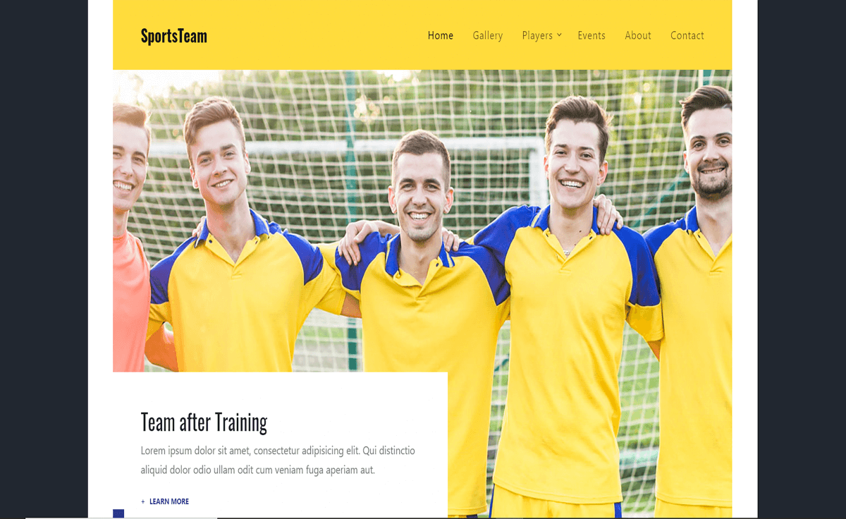 EsportsTeam - Free Responsive Bootstrap 4 HTML5 Sports Website Template