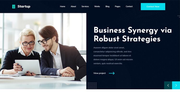 StartupBusiness - Free Bootstrap HTML5 Business Website Template
