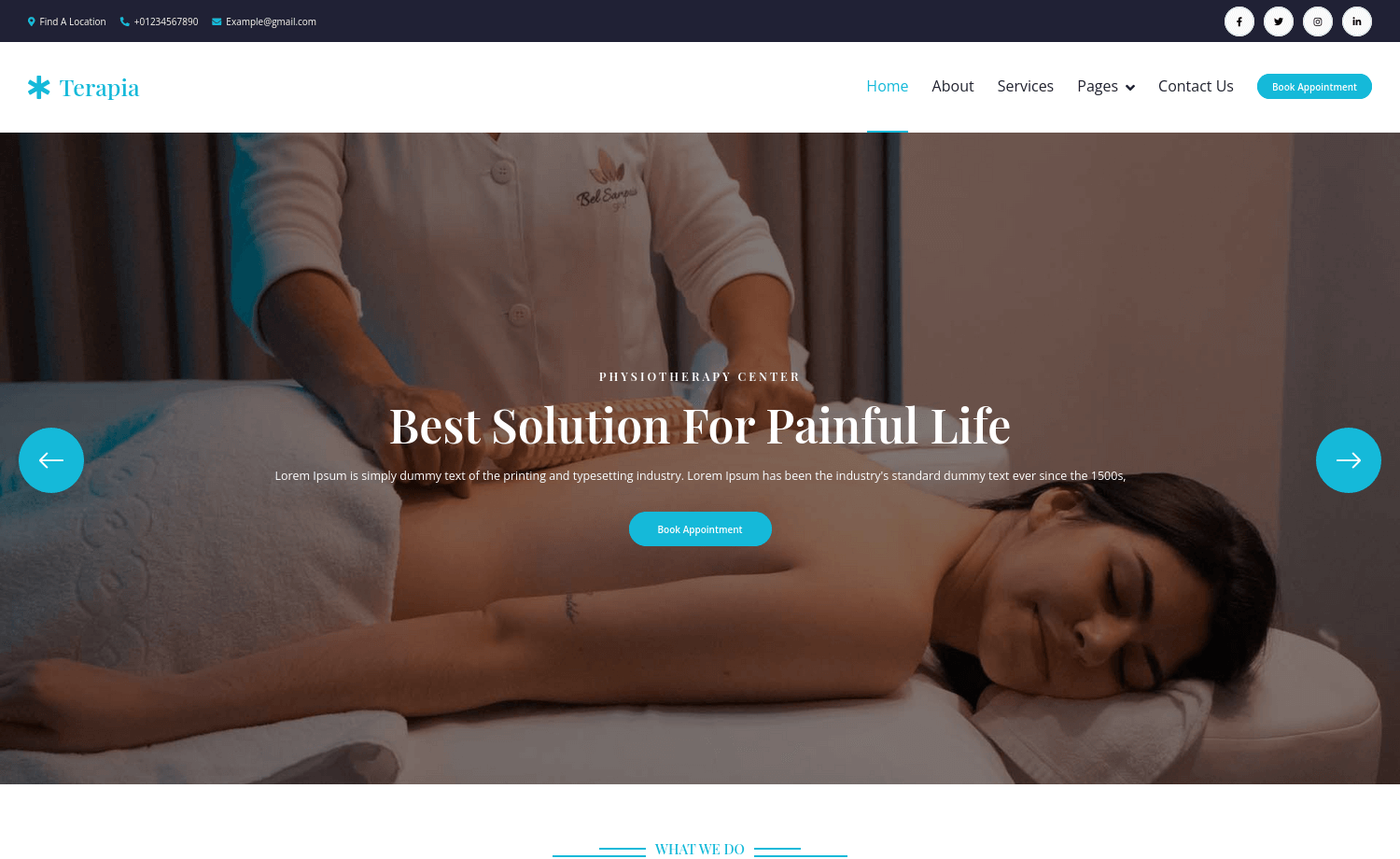 Terapia - Free Bootstrap 5 HTML5 Fitness Website Template