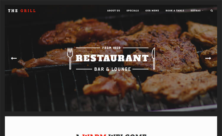 TheGrill - Free HTML5 Bootstrap Restaurant Website Template