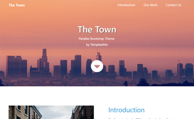 The Town - Free Bootstrap 4 business agency website template