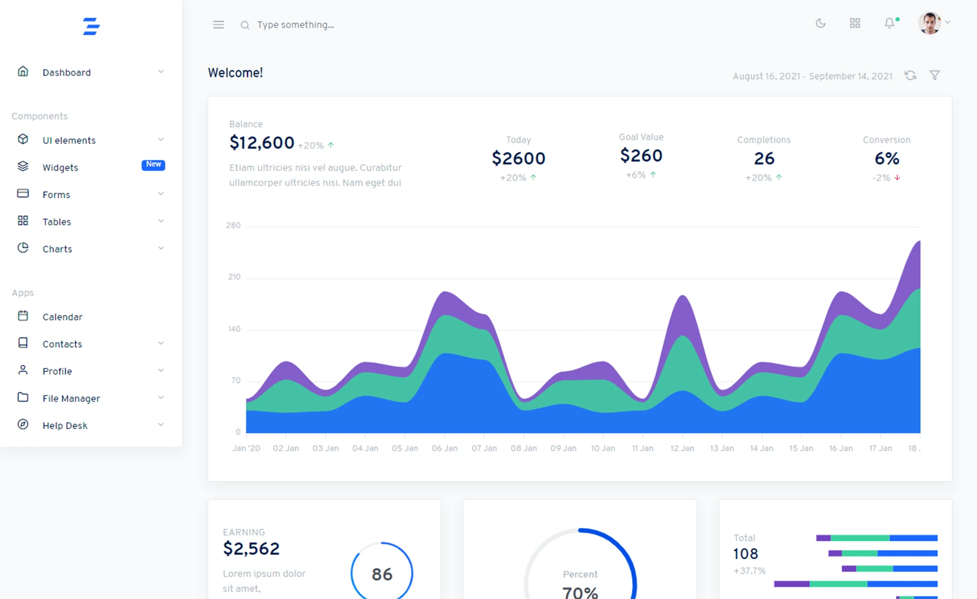 Tinydash - Free Responsive Bootstrap 4 HTML5 Admin Template