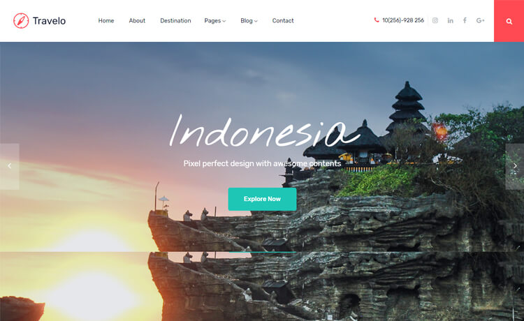 Travelo - Free Bootstrap 4 HTML5 Travel Agency Website Template