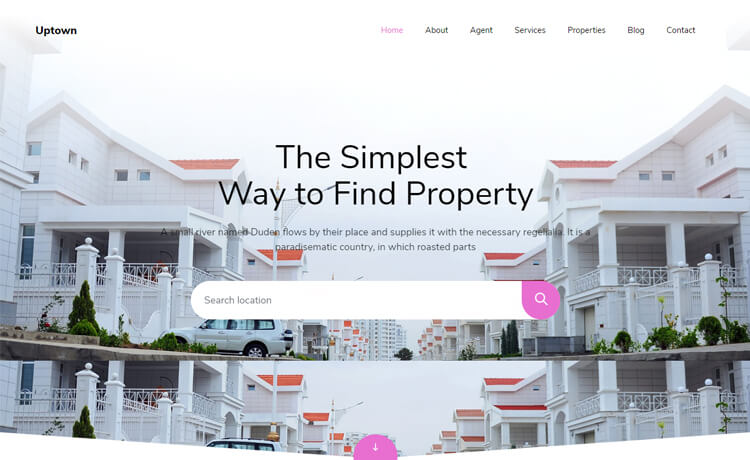 Uptown - Free Bootstrap 4 HTML5 Real Estate Website Template